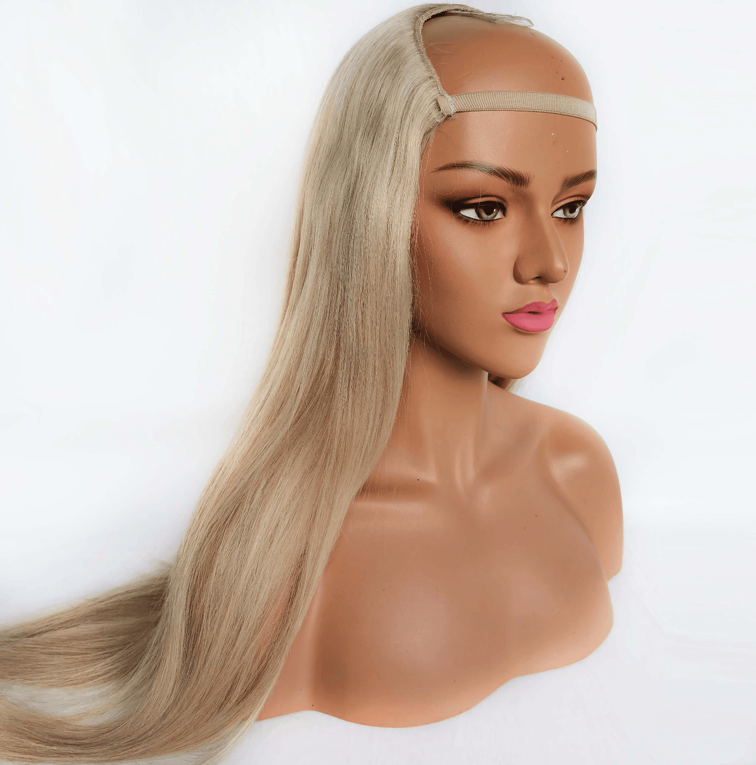 Strawberry Beach Blonde Clip-Ins - Half Wig - SashBeauty