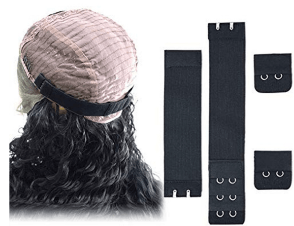 2 PCS Custom Black Adjustable Elastic Band for Wig -  Norway