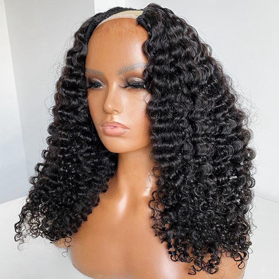 U-part - curly Wig - Off Black - SashBeauty