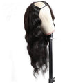 U-part - Deep Wave Wig - Auburn Brown highlights - SashBeauty