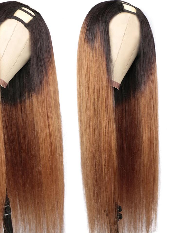 U-part - Deep Wave Wig - Golden Strawberry blonde - SashBeauty