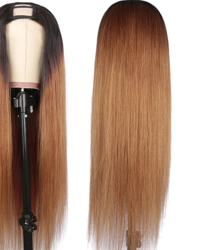 U-part - Deep Wave Wig - Golden Strawberry blonde - SashBeauty