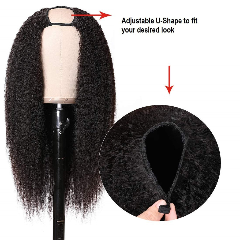 U-part - Kinky Straight Wig - SashBeauty