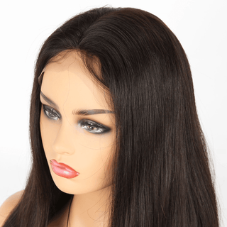 Unprocessed Lace Frontal Wig - Dark Brown - SashBeauty