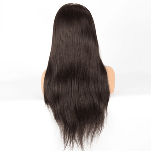 Unprocessed Lace Frontal Wig - Dark Brown - SashBeauty