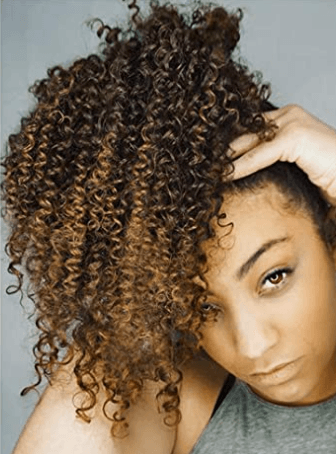 Velcro Strap Kinky Ponytail- Chocolate Brown - SashBeauty