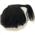 Velcro Strap Kinky Ponytail- Off Black - SashBeauty
