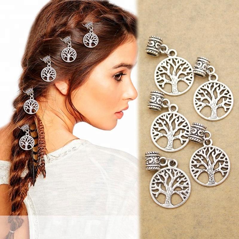 Viking Tree Hair Cuff & Clips Accessories - SashBeauty