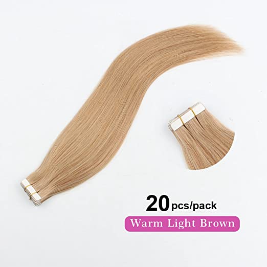 Invisible-tape tape -in Extension - Warm dirty Blonde Highlights (R16/27)