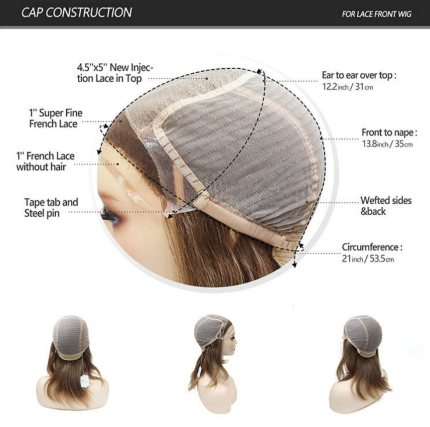Athena Premium Human Hair Mono Top 100% Hand Made Full Cap Women Wig for Hair Loss