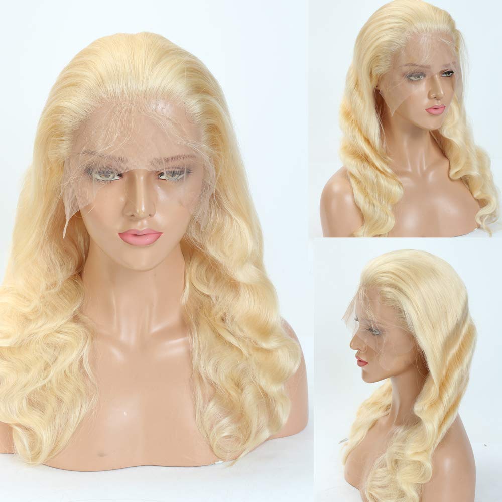 Platinum Blonde 100% Remy Hair Wigs for thin hair